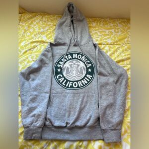 Gray Santa Monica Starbucks Hoodie